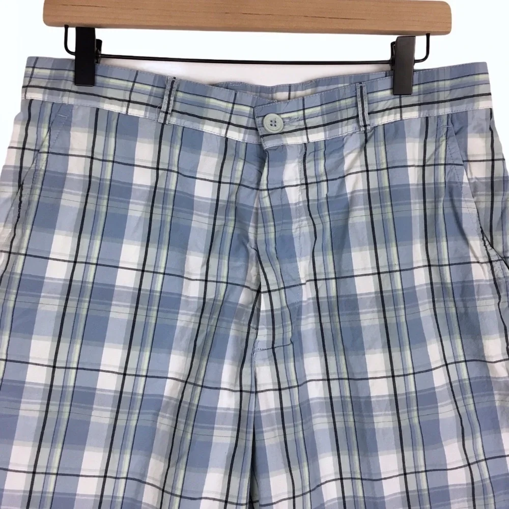 LACOSTE Plaid Golf Shorts Chino Preppy Classic Style 10.5” Inseam Size 42 / 32